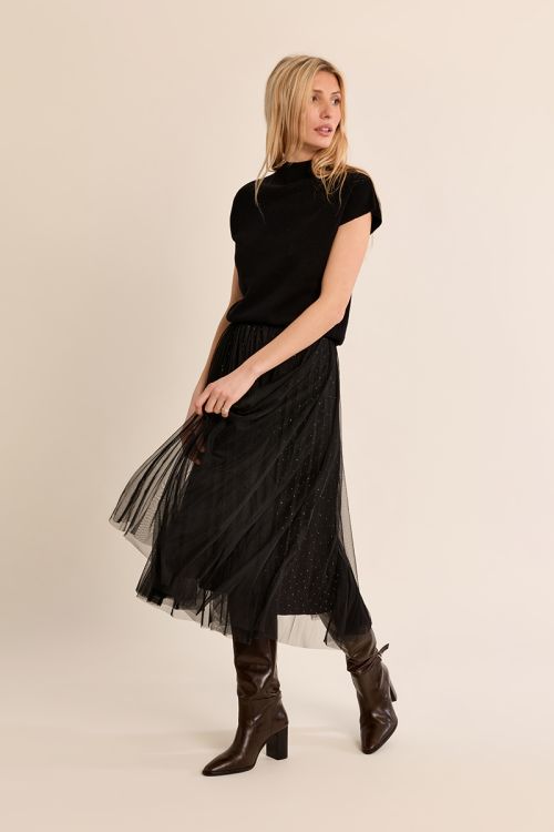 Pull en maille fine, manches courtes