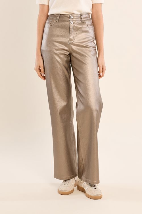 Pantaloni spalmati a vita alta - Molly Bracken