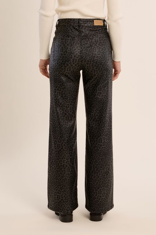 Pantaloni spalmati leopardati - Molly Bracken