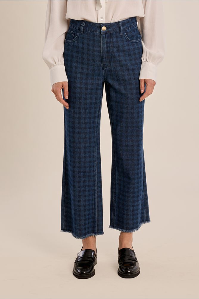 Pantalón vaquero con estampado