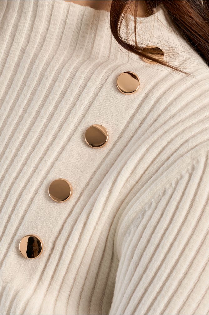 Jersey de manga larga detalle botones