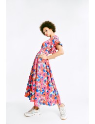 Midi floral print dress