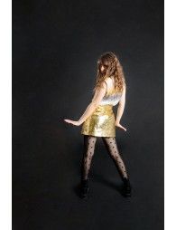Slit mini skirt