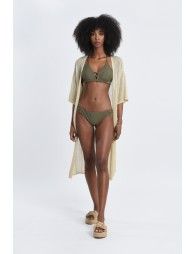Mid-length fine knit cardigan