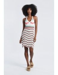 Open knit beach dress
