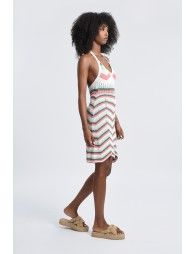 Open knit beach dress