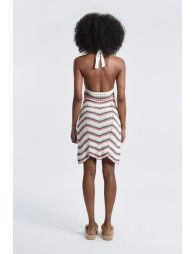 Open knit beach dress