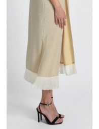 Long iridescent knitted cardigan