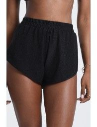 Iridescent jersey mini shorts