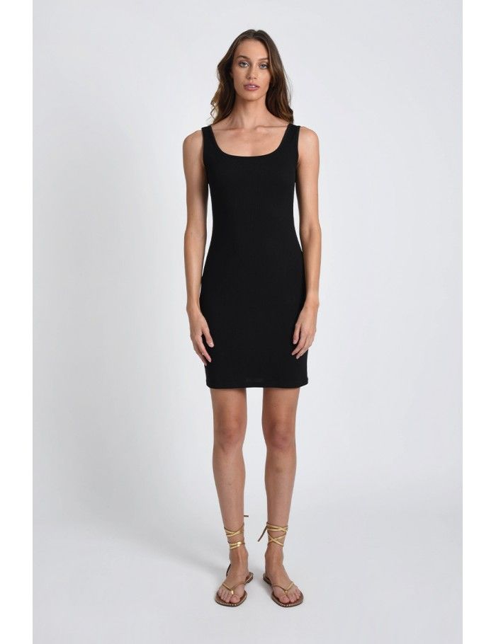 Ribbed tank dress