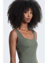Ribbed tank dress