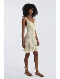 Crochet tank mini dress