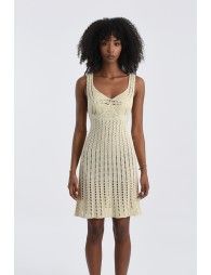 Crochet tank mini dress