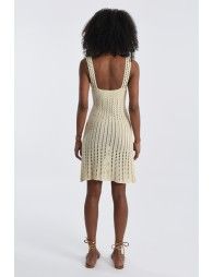 Crochet tank mini dress