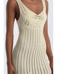 Crochet tank mini dress