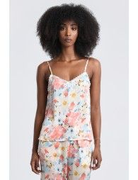 Satin printed camisole