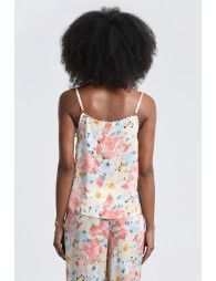 Satin printed camisole