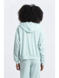 Zipper hoodie sweater