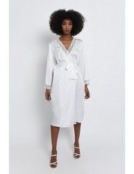 Long lave trim jacket