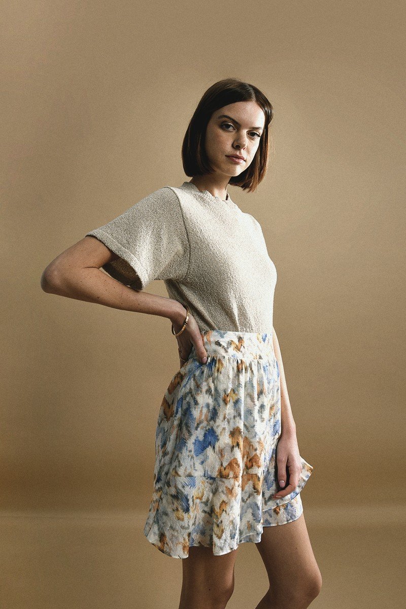 Pull court en maille douce