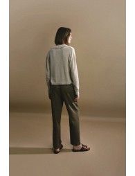 Linen darts pants