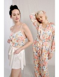 Satin printed camisole