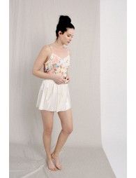 Satin printed camisole