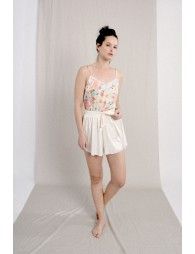 Satin printed camisole