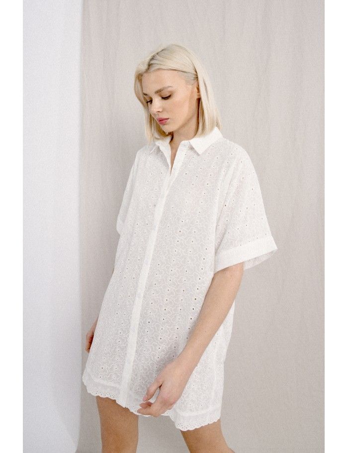 English lace shirt dress