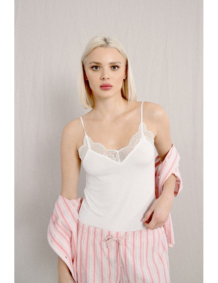 Lace trim camisole
