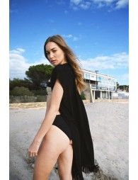 Long iridescent knitted cardigan