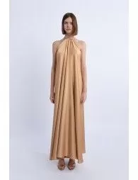 Long satin dress