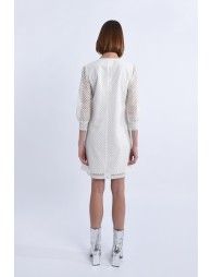 Short lace flared dress