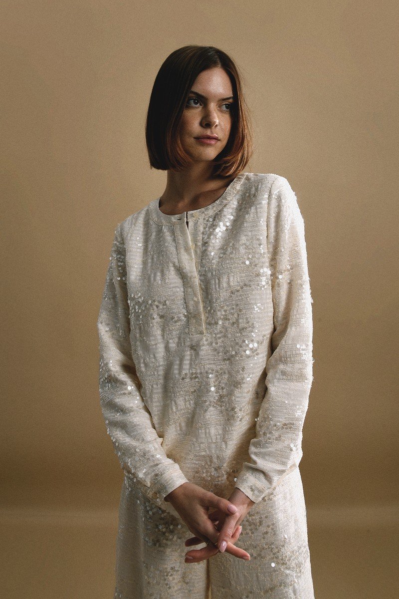 Top tunisien en sequin