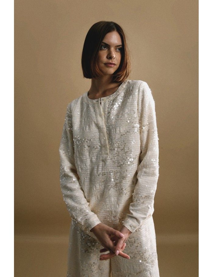 Tunisian sequin top