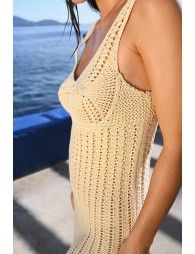 Crochet tank mini dress