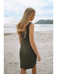 Ribbed tank dress