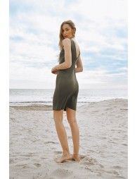 Ribbed tank dress