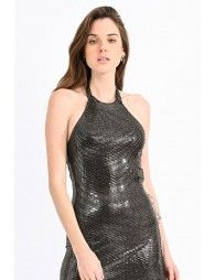 Sequin halter dress