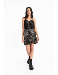 Sequined mini skirt