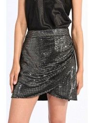 Sequined mini skirt