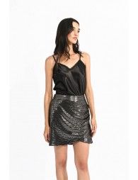 Sequined mini skirt