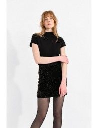 Mini skirt with sequins