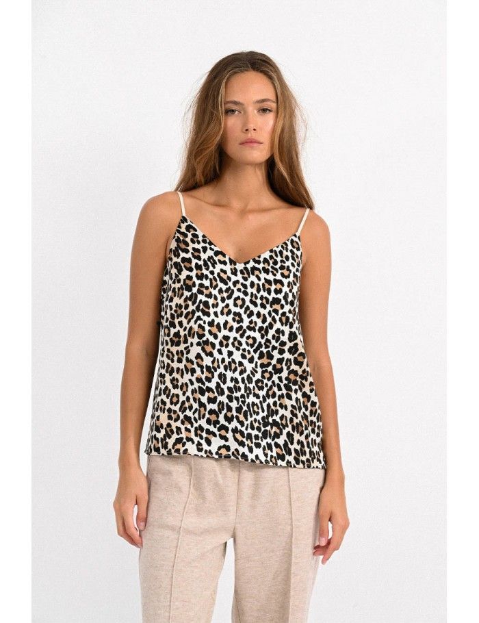 V-neck printed camisole
