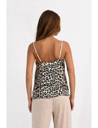 V-neck printed camisole