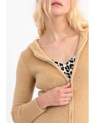 Hooded cardigan