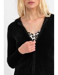Hooded cardigan