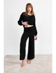 Knit loungewear pants