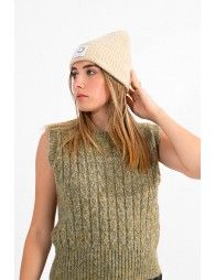 Ribbed cuff beanie