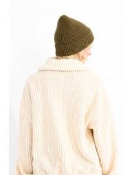 Ribbed cuff beanie